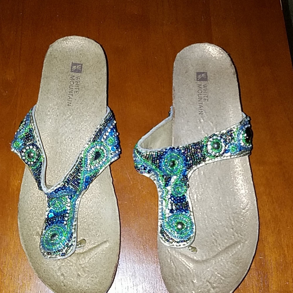 White Mountain Platform Sandals